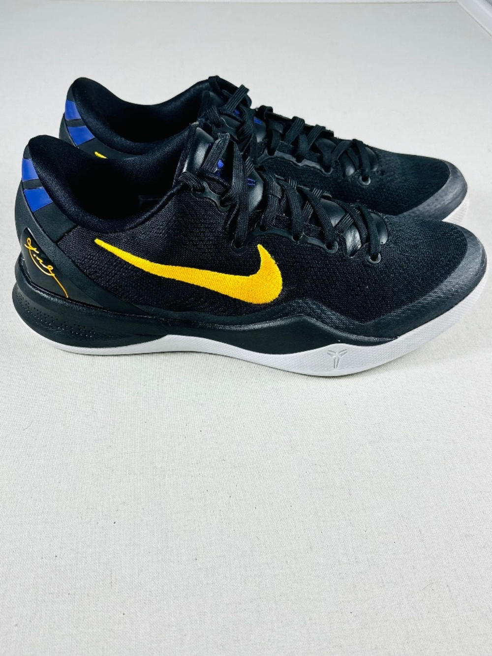 Nike Kobe 8 Protro Lakers Away HF9550-001 Black Gold Purple Men 7.5 / W 9